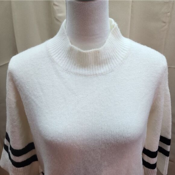 Anthropologie COA White and Black Striped Sweater Dress Size Small (COA sz 1) - Picture 4 of 9
